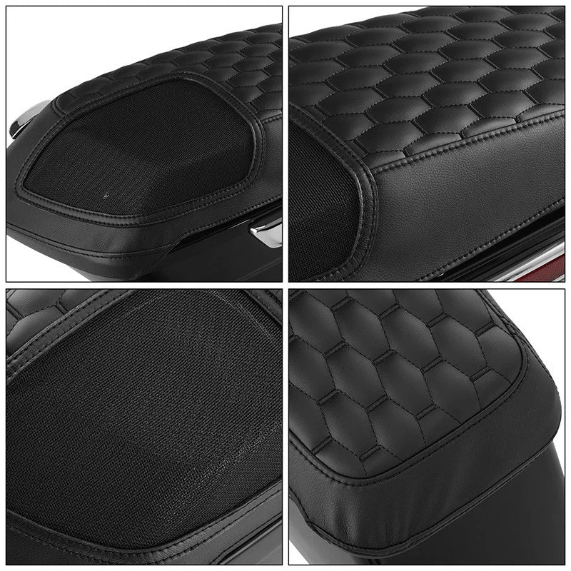 Saddlebag Lid Speaker Cutout Covers for Harley Road King Street Glide (14-23)