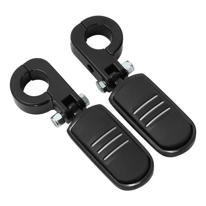 1.25" Black Pegstreamliner Highway Engine Guard Footpegs for Harley