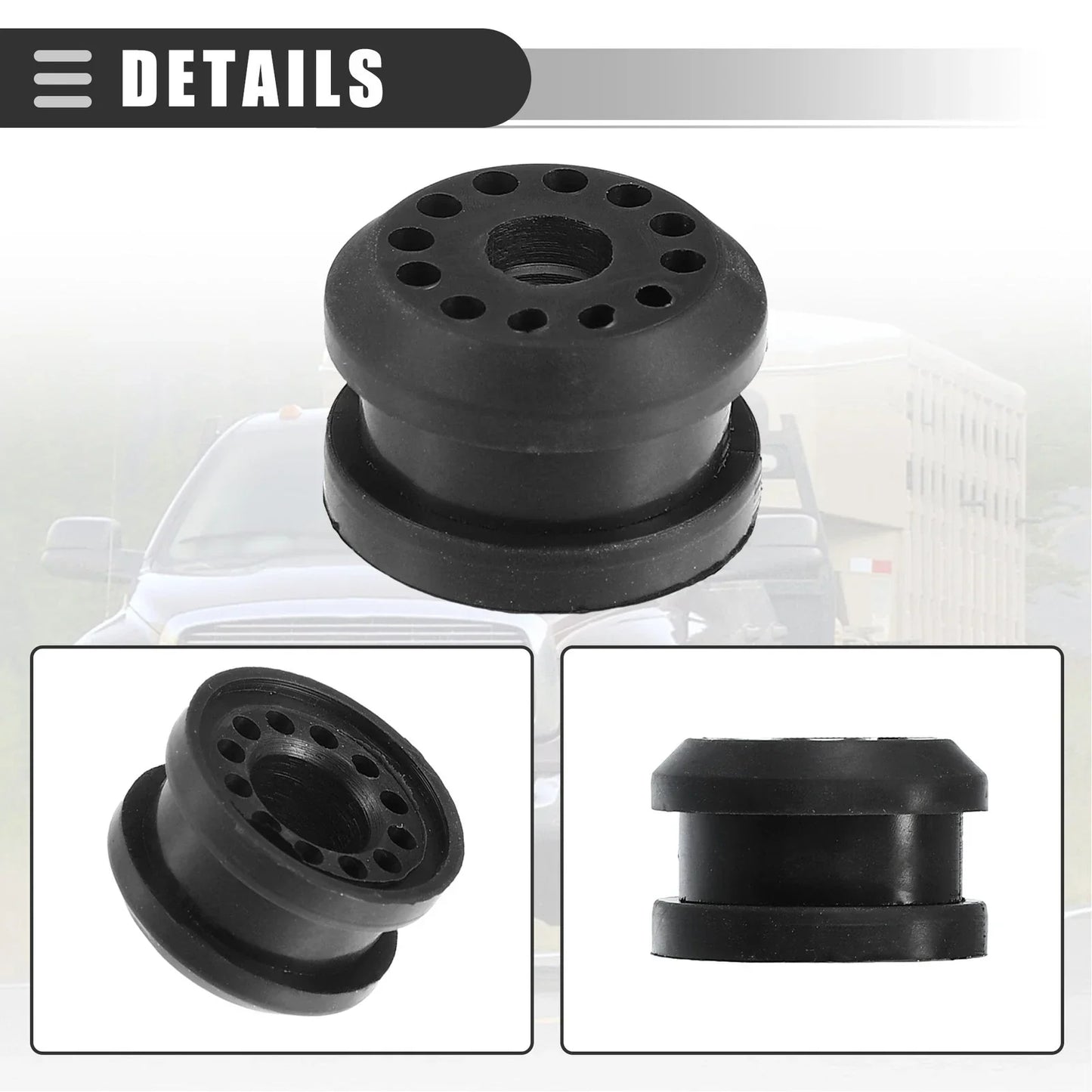 Transfer Case Linkage Bushing for Dodge Ram Rubber 2 x 52105555AA Black