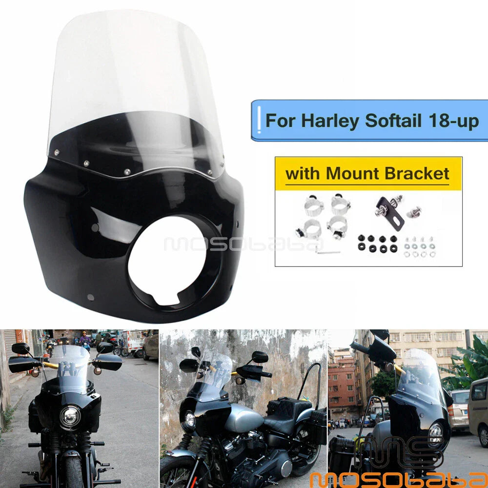 Fairing + Windshield for Harley Softail Street Bob FXBB Low Rider FXLR (18-22)
