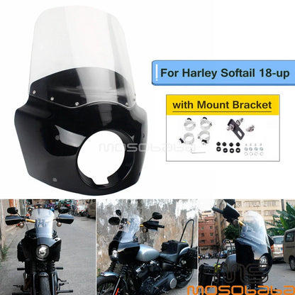 Fairing + Windshield for Harley Softail Street Bob FXBB Low Rider FXLR (18-22)