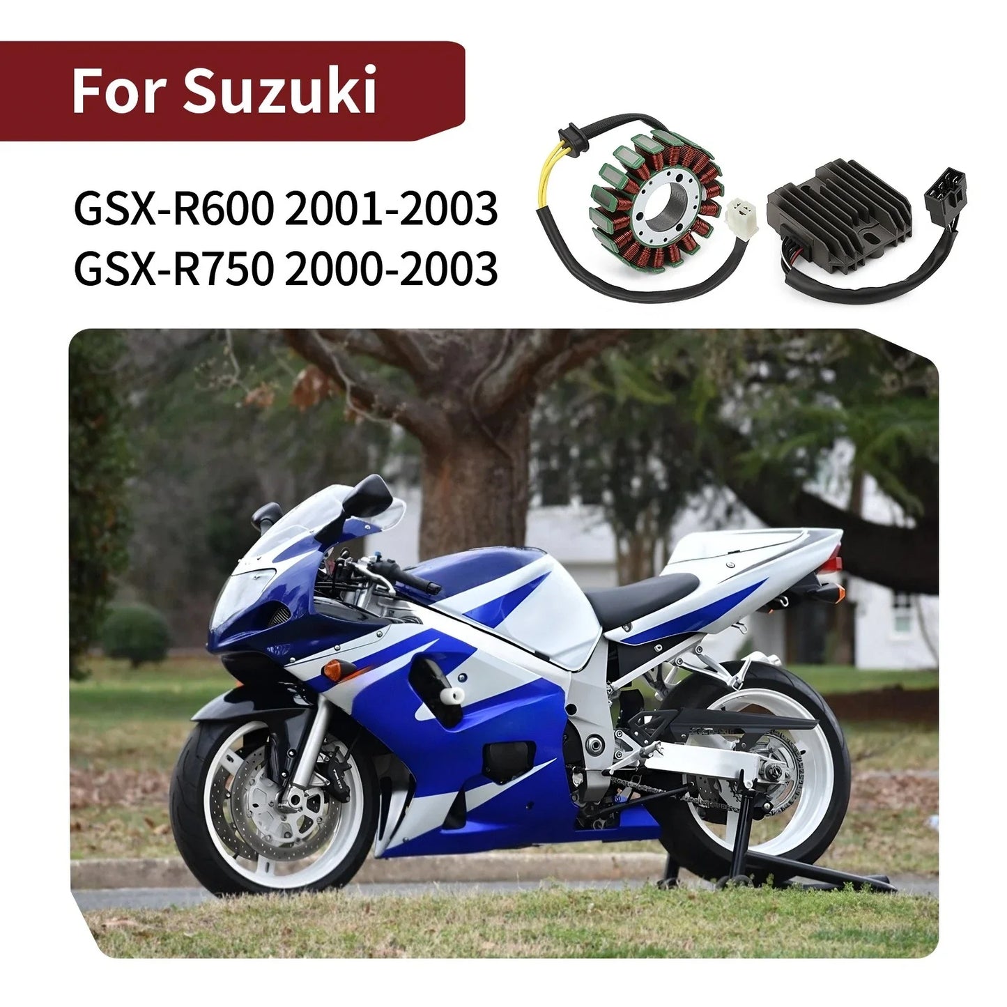 Stator and Rectifier for Suzuki GSXR600/GSXR750 (2001–2003)