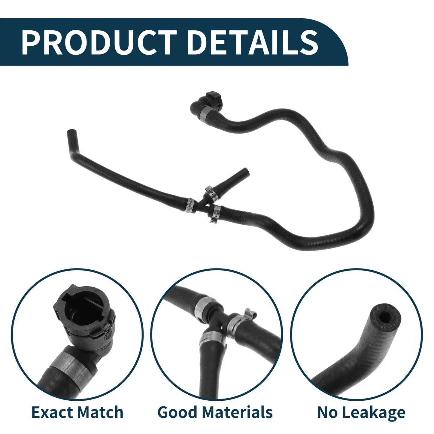 Radiator Hose for BMW 5 Series Rubber Coolant Pipe (2003-2004)