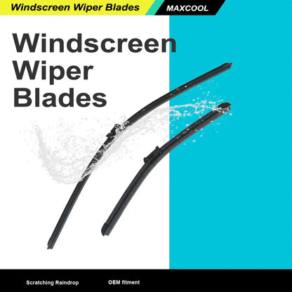 26" + 15" Aero Flat Wiper Blades for Ford Fiesta (2008-On)