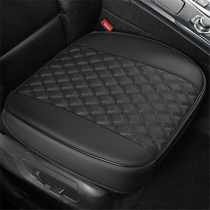 Black PU Leather Front Seat Cover Cushion for Car SUV (Universal)