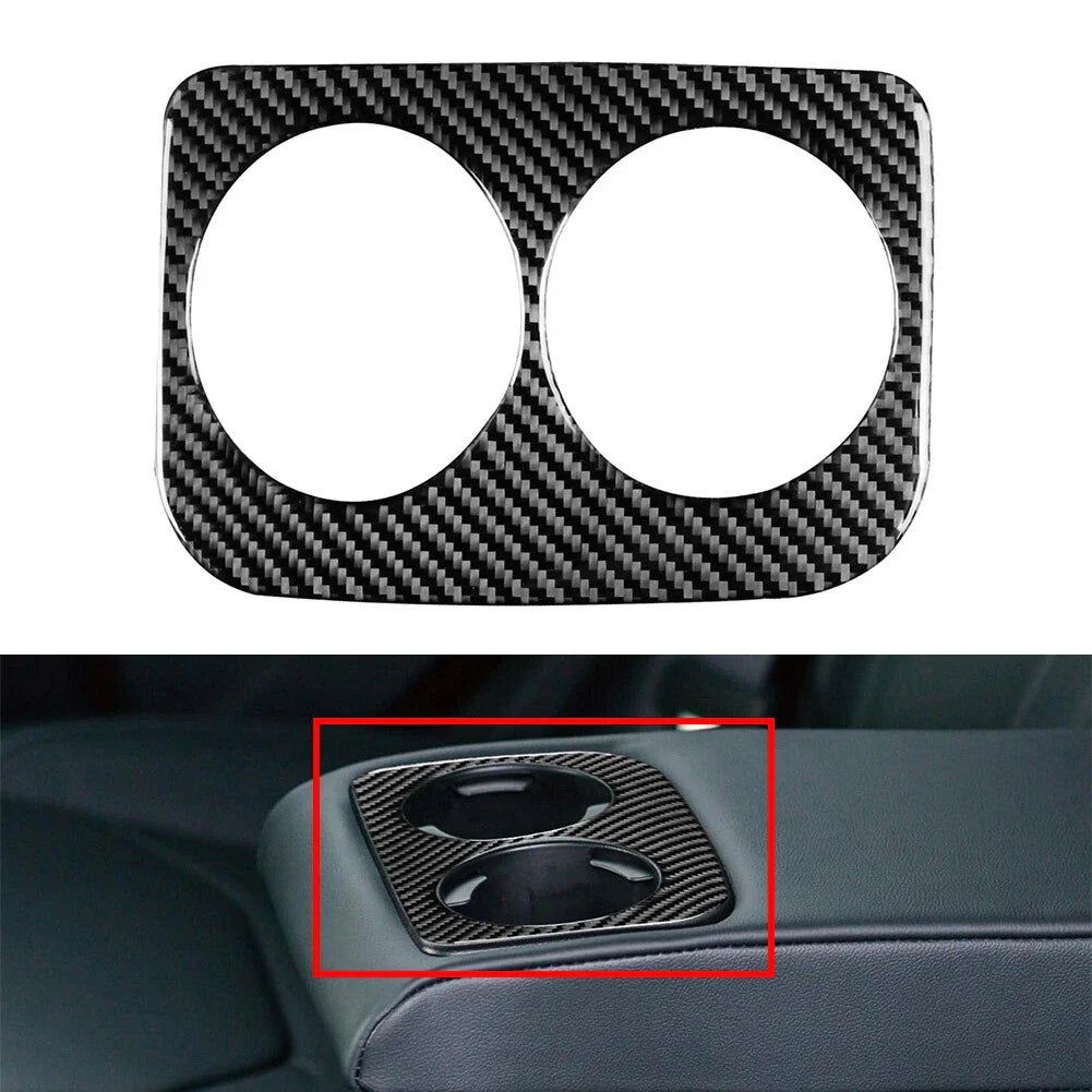 Black Rear Water Cup Holder Cover Trim for Subaru WRX STI (2015-2021)