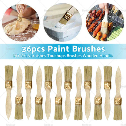 36PCS 1" Art Varnish Touchup Brushes for DIY Projects