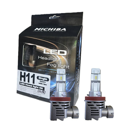 2x H11 LED Headlight Bulb Globe 12V 27W 1700LM 6500K for Vehicles (2000–2024)