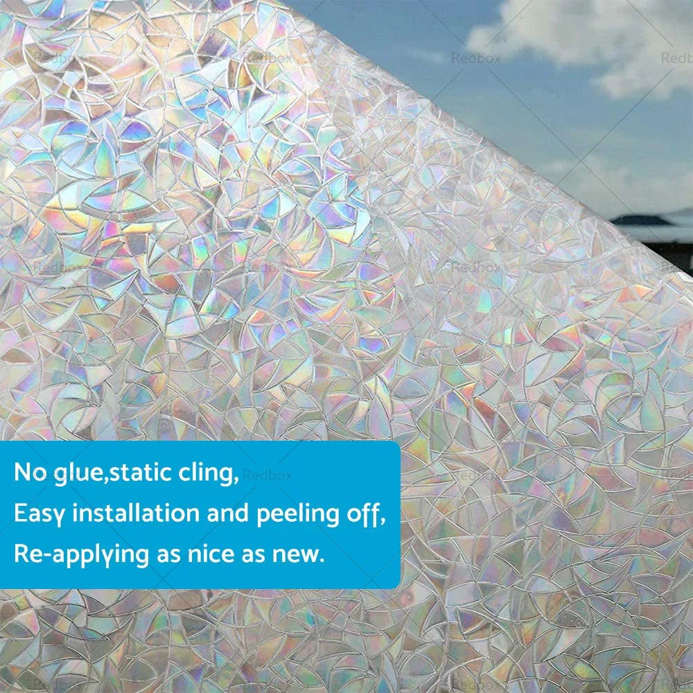 Floral Print Anti-UV PVC Vinyl Window Film for Eco-Friendly Users