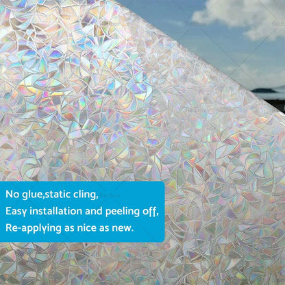Floral Print Anti-UV PVC Vinyl Window Film for Eco-Friendly Users