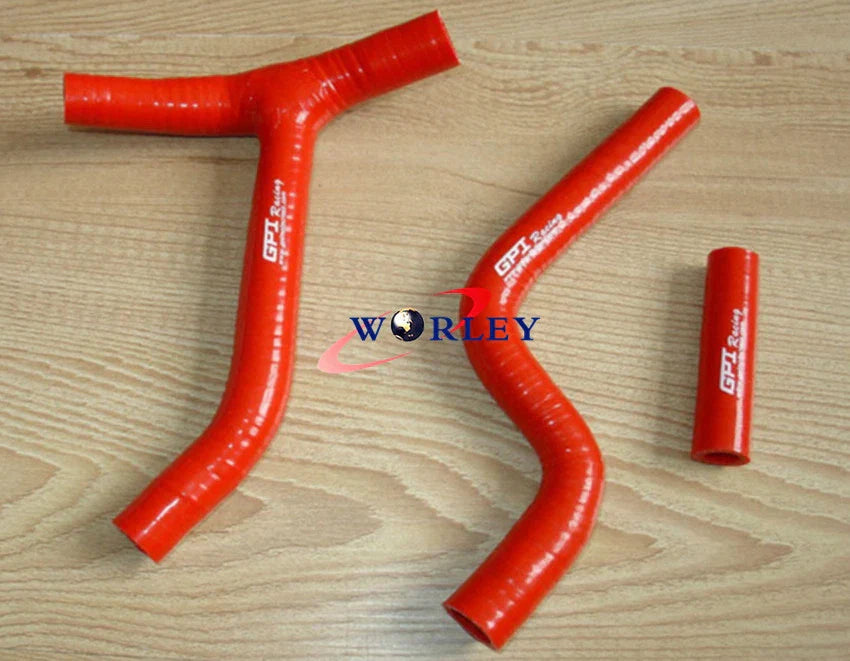 Silicone Y Radiator Hose for YAMAHA YZF250 YZ250F (2010-2013) - Blue
