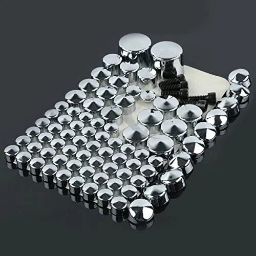 Chrome Bolt Topper Cover Caps for Harley Twin Cam Softail (2007-2013)