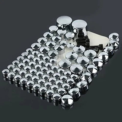 Chrome Bolt Topper Cover Caps for Harley Twin Cam Softail (2007-2013)