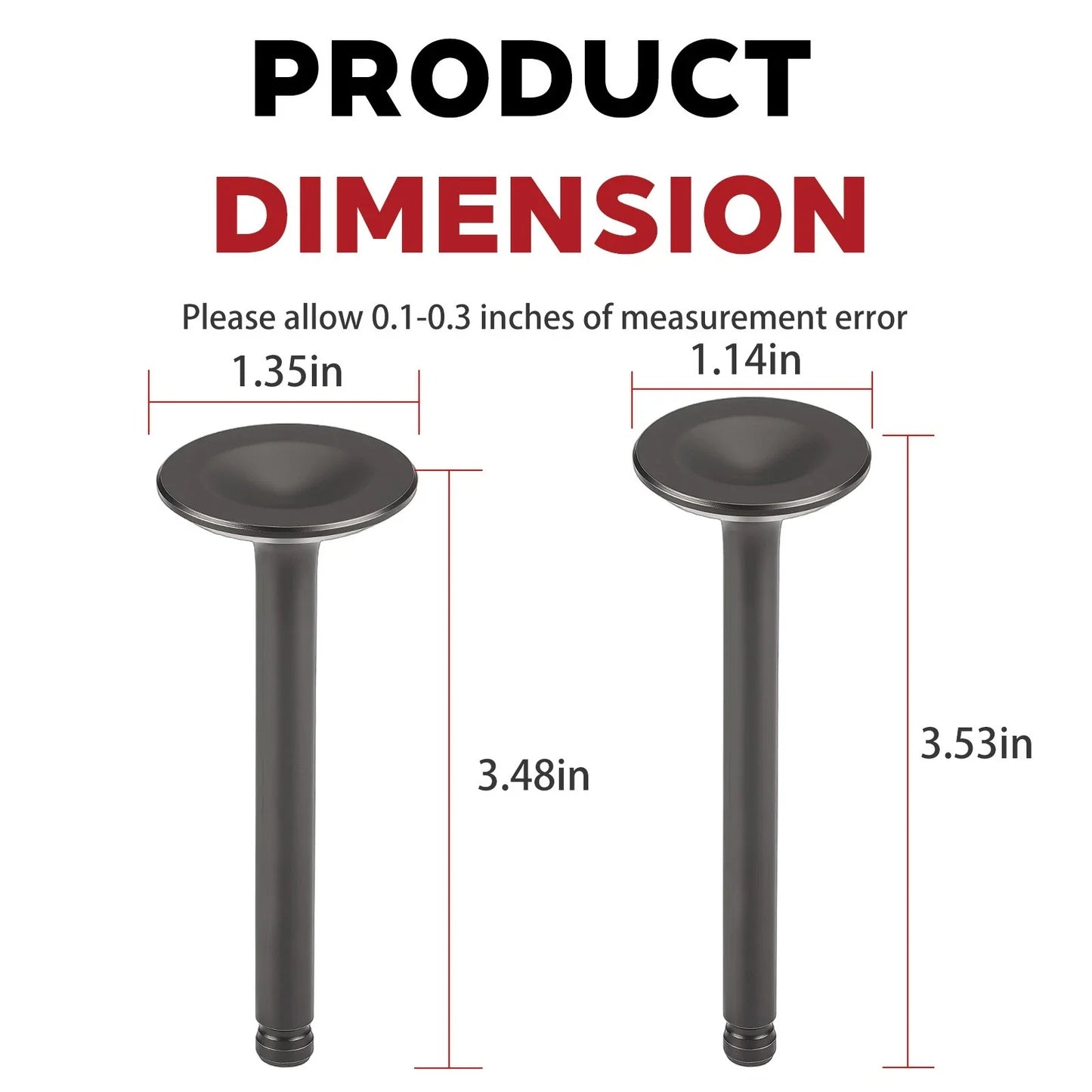 Intake & Exhaust Valves for Kawasaki Mule 600 610 SX KAF400 (2005–2024)