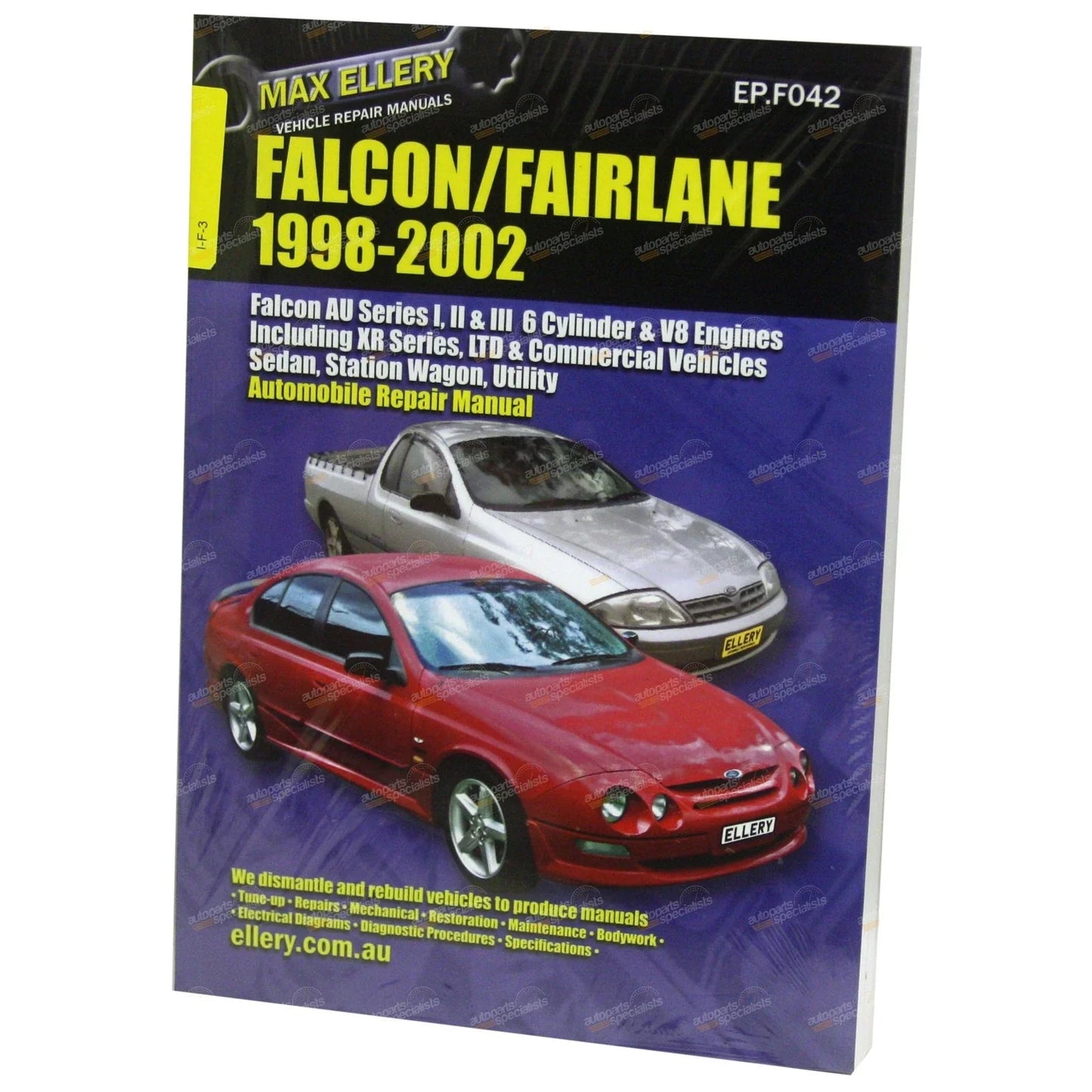 Workshop Car Repair Manual for Ford AU Falcon XR6 XR8 Sedan Wagon Ute