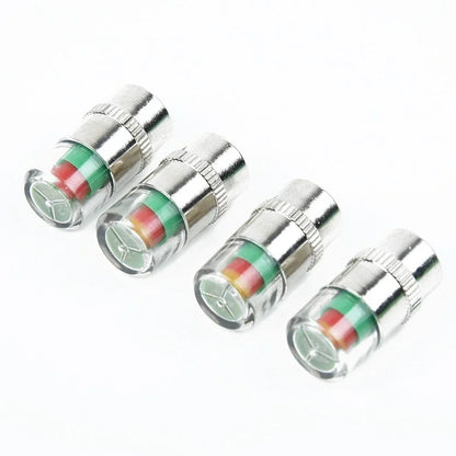 4x Valve Tyre Cap Dust Monitor Tire Pressure 38-32-36 PSI Sensor for Car Auto