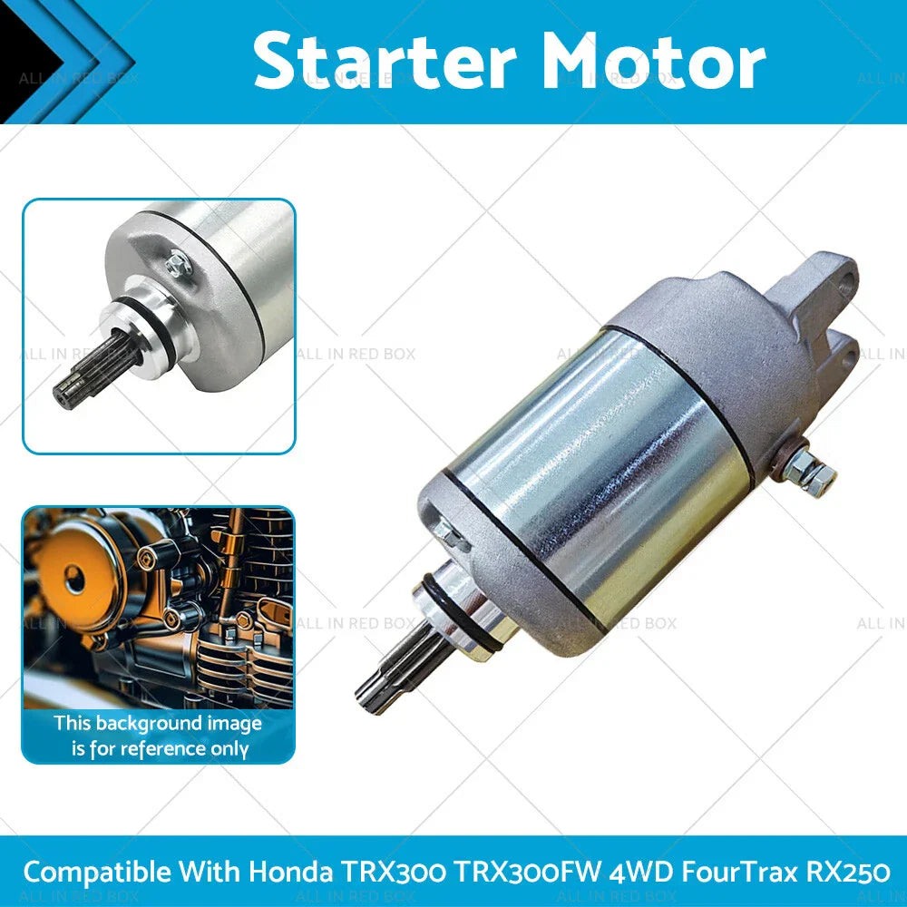 Starter Motor for Honda TRX300 TRX300FW 4WD FourTrax (1988-2000)
