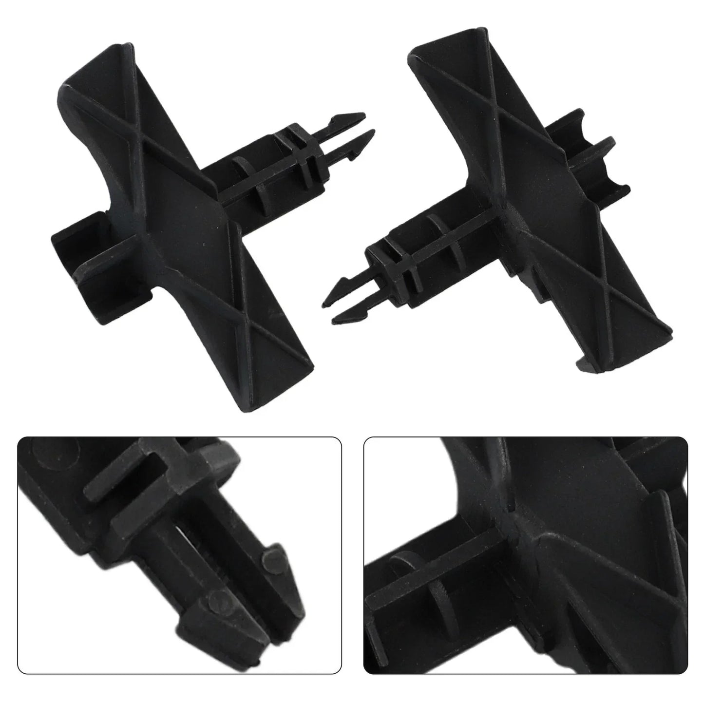 Black Plastic Hood Locking Mechanism for Smart Fortwo (2008–2012)