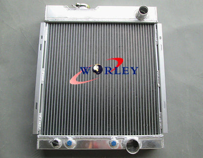56mm Aluminum Radiator & 16" Fan for Ford Mustang V8 289 302 (1964-1966)