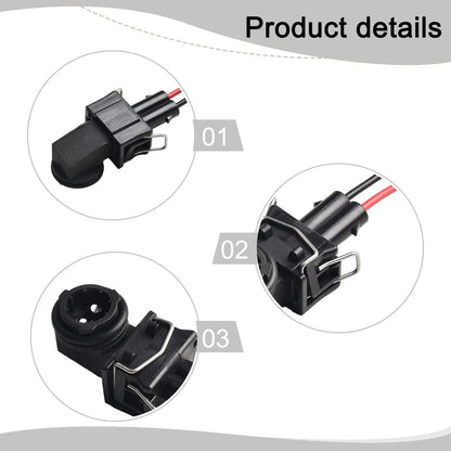 Black ABS Material / Bulb Socket Cable Adapter Lamp Holder Connector for Golf