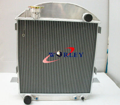 3 Row Aluminum Radiator & Fan for 1924-1927 Ford Model T-Bucket