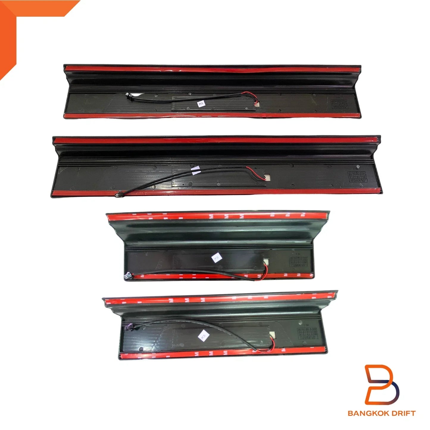LED Black Scuff Plate Door Sill Guard for Ford Everest (2022-2024)