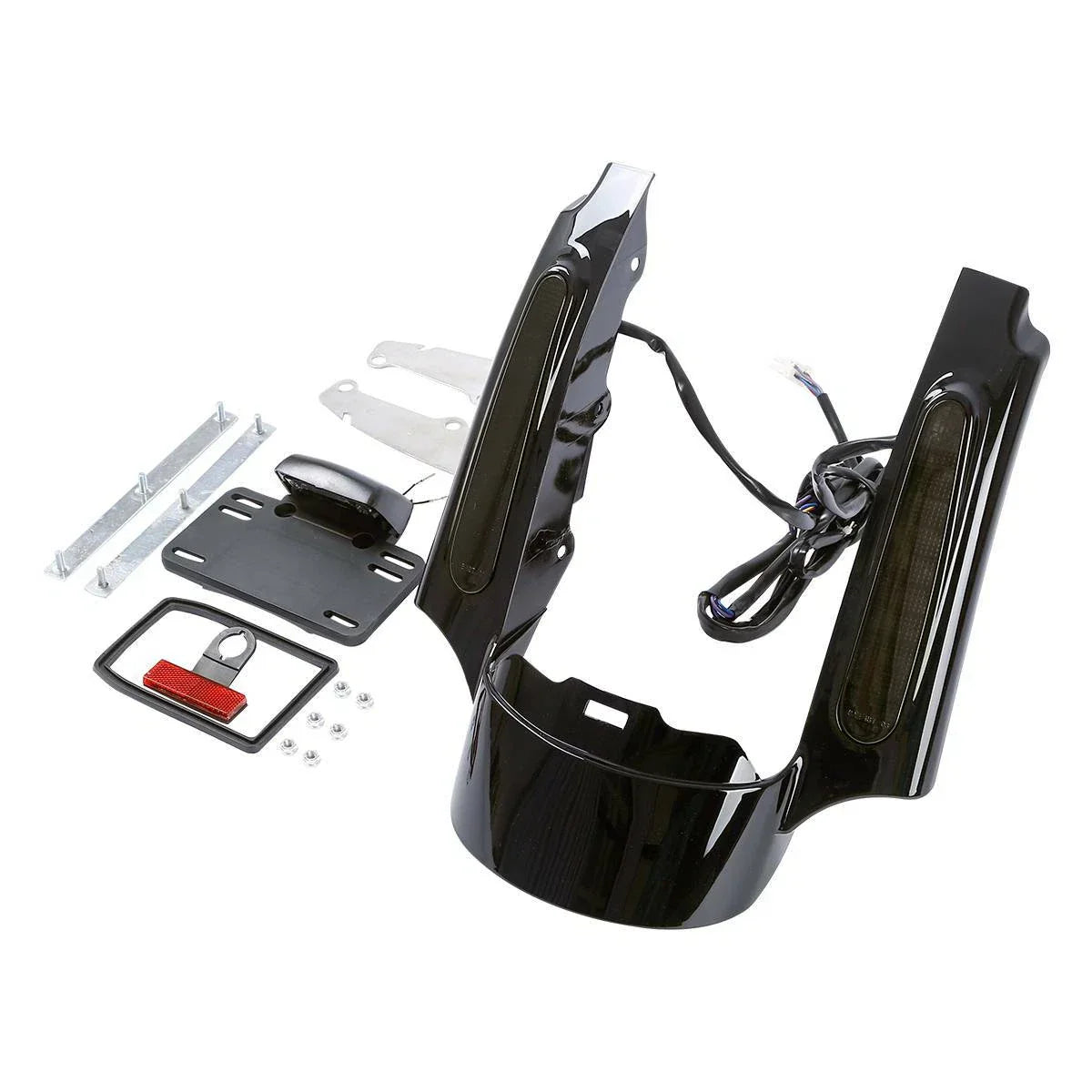 Rear Fender Fascia w/ Red Light for Harley Touring Road Glide King (2009-2013)