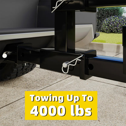 Dual 2" Trailer Hitch Receiver Rise Drop Extension Adapter 4000LB for Tow Truck