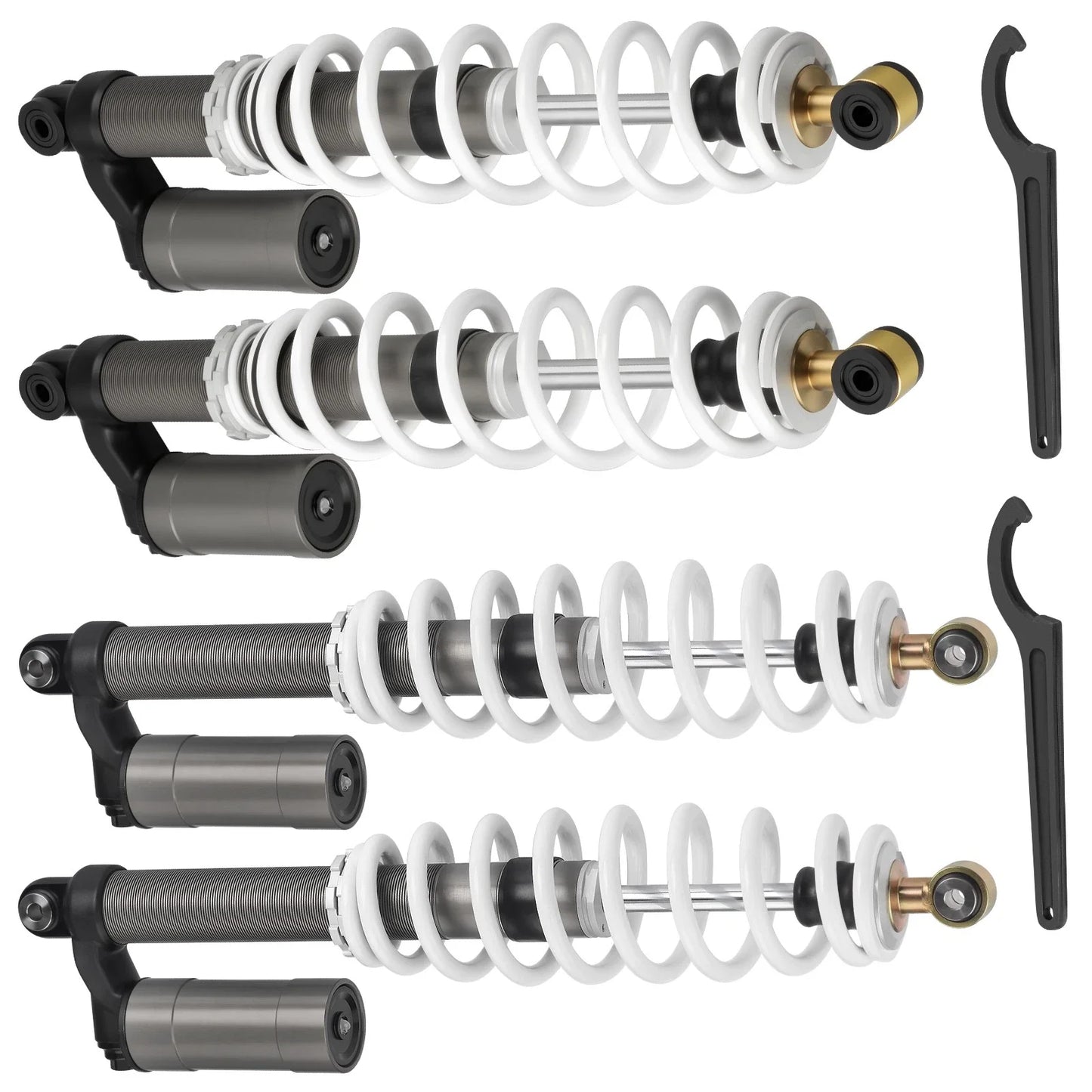 Heavy Duty Front Rear Air Shocks Absorbers for Polaris RZR S 800 (2009–2012)