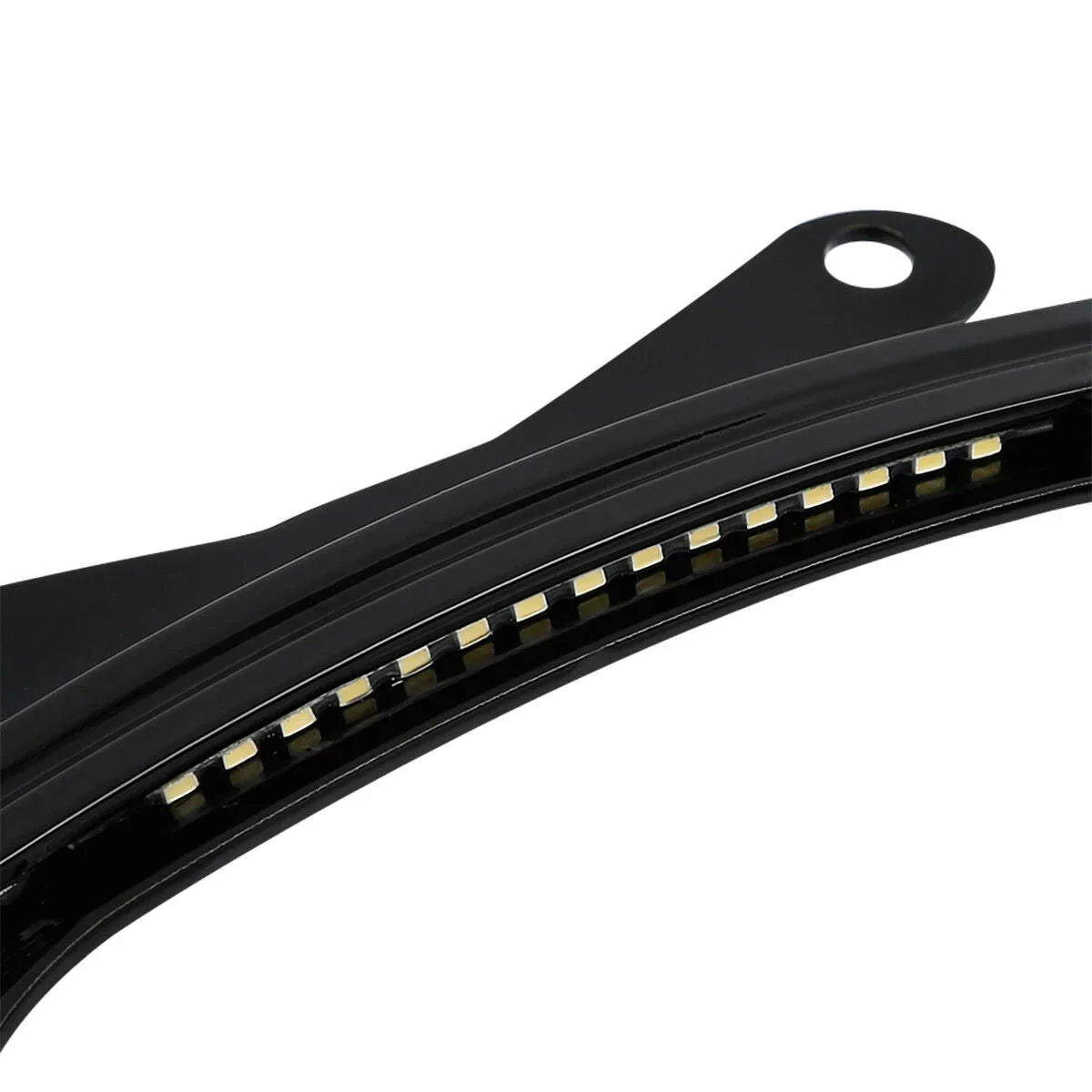 Curved License Plate Frame Mount LED Light for Harley Road Street