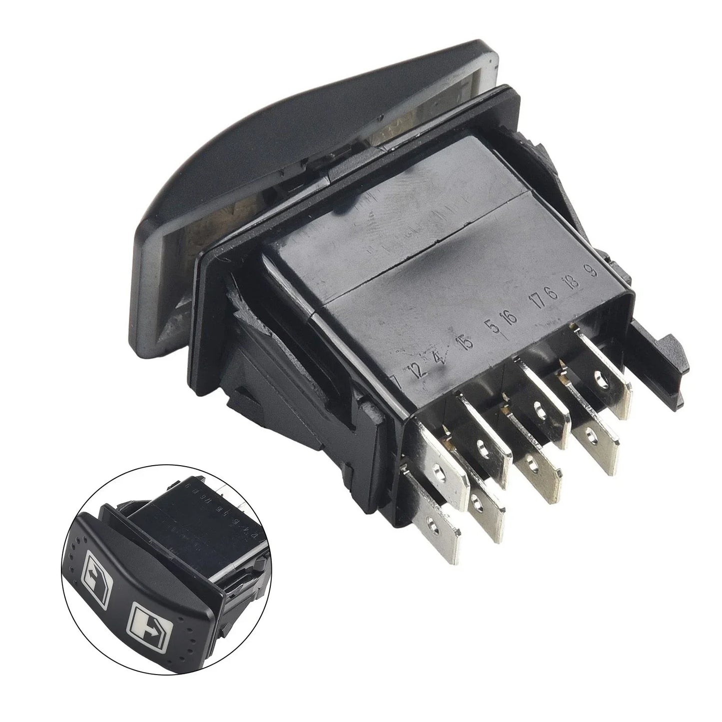 Left Hand / 8 Pin / Power Window Switch for Can-Am Defender HD8 HD10