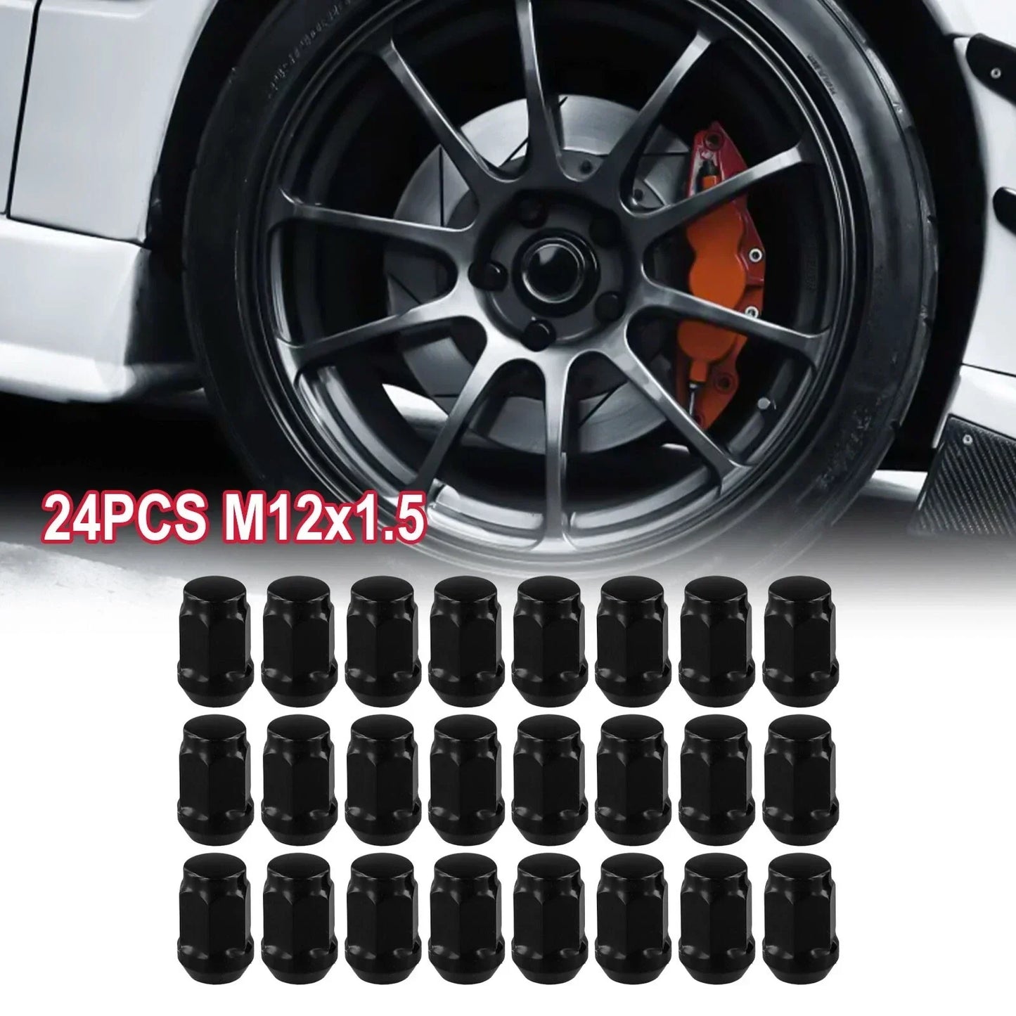 24pc M12x1.5 Wheel Nuts for LandCruiser Prado Ford