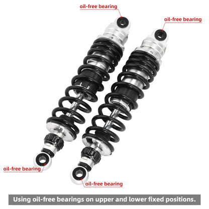 Remote Reservoir Rear Suspension Shocks for Harley Road Street Glide (2014-2024)