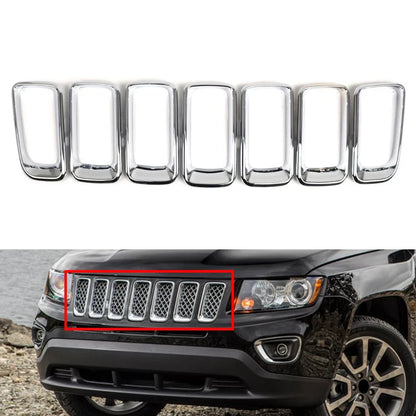 Grille Insert Cover Frame Molding Chrome for Jeep Compass (2011-2017)
