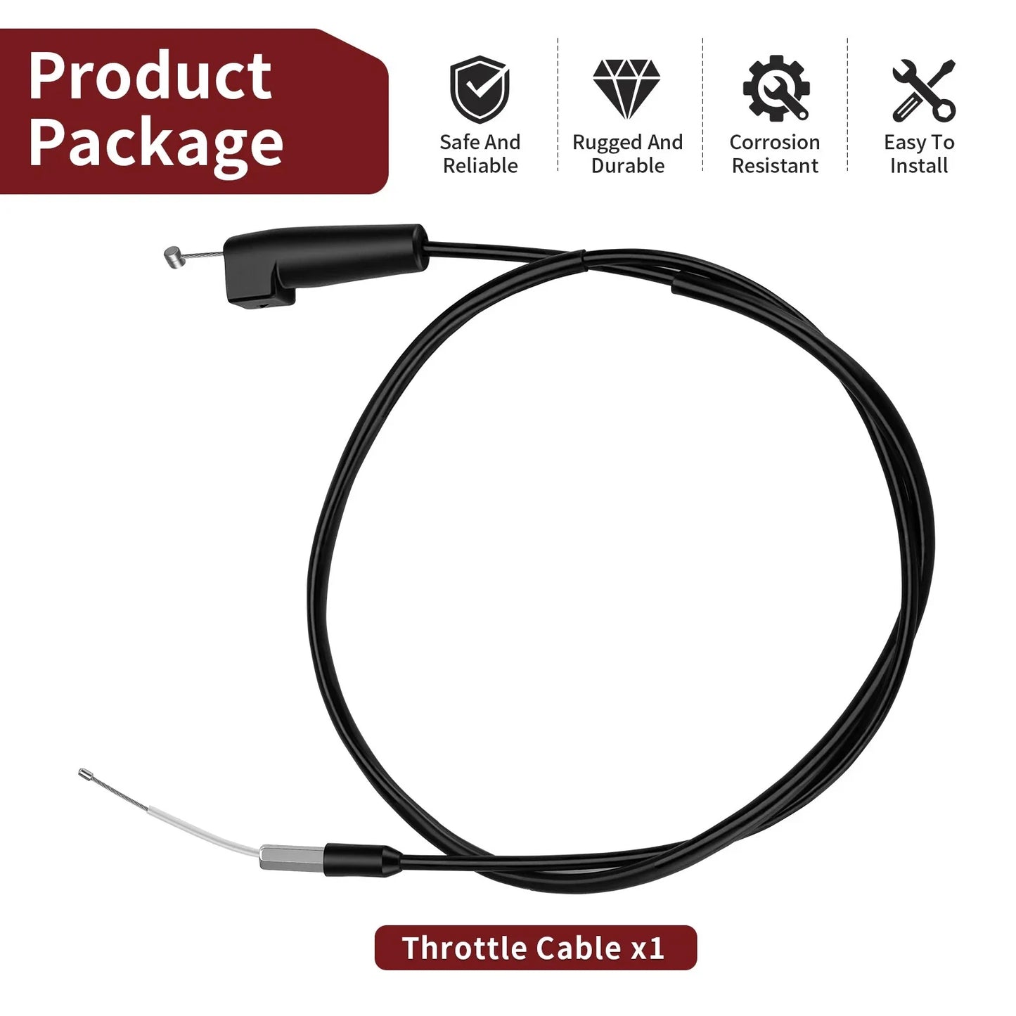 Throttle Cable 4x4 for Suzuki King Quad 300 (1999–2002)