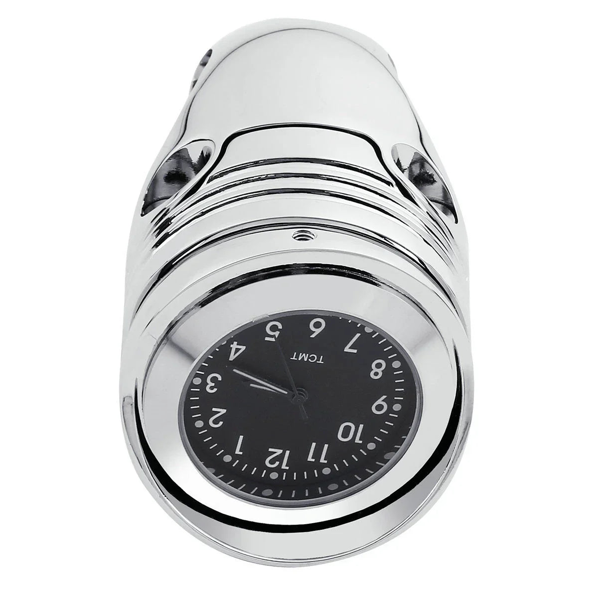 Chrome 1 1/4" Handlebar Mount Clamp Clock for Harley Dyna Chopper