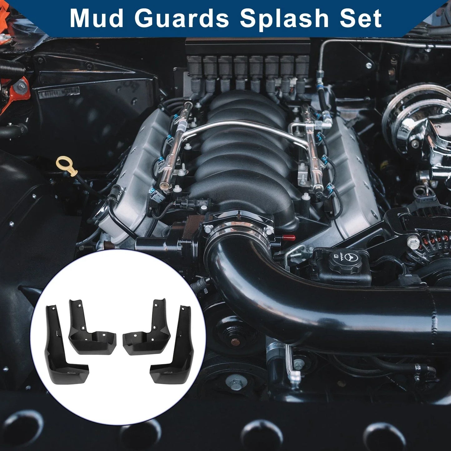 Mud Flaps Splash Guards for Honda Civic Hatchback Sport (2021-2023)