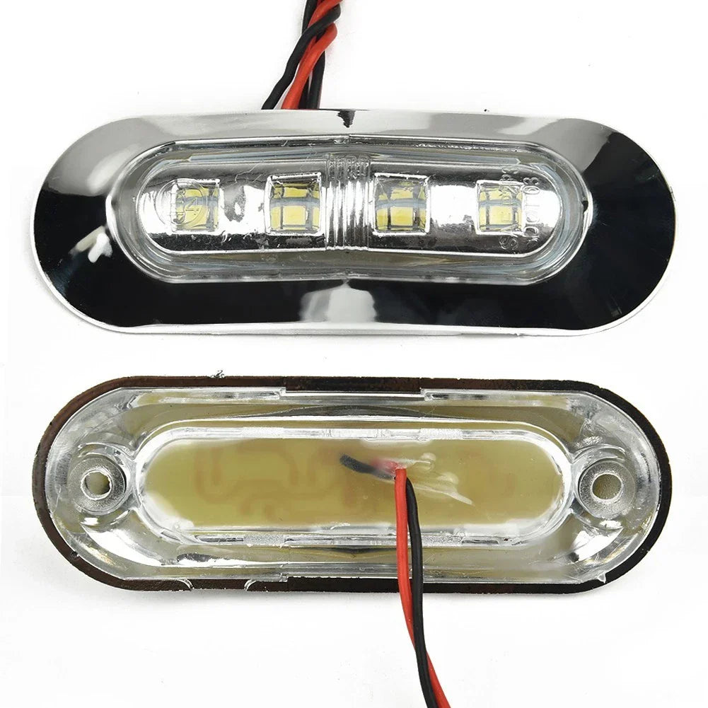 4 x Waterproof 12V-24V Stern Transom Light for Marine Boat LED Deck Courtesy