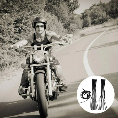 12" Leather Motorcycle Brake Lever Covers for Biker (Fits Various Models)