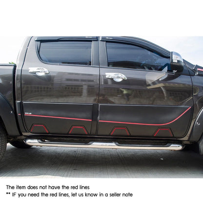 Matte Black Body Cladding Door Panel Bushes for Mazda BT-50 (2012-2019)
