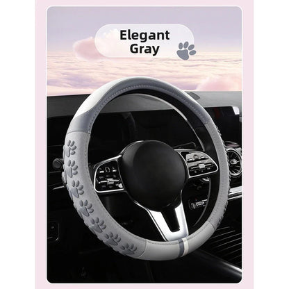 Cat Paw Silicone Steering Wheel Cover 36–38cm