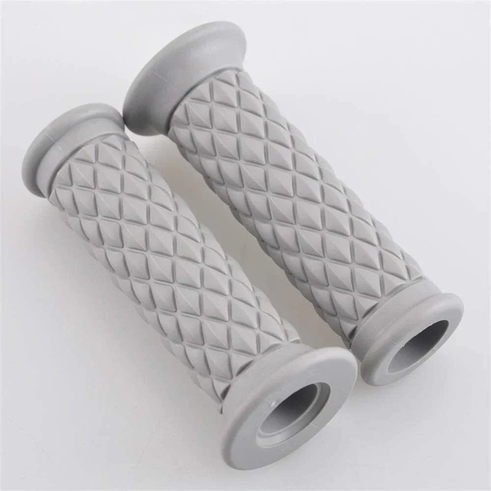 22mm Rubber Hand Grips for Cafe Racer Motorcycle Bikes