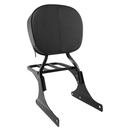 Sissy Bar Backrest Pad & Luggage Rack for Harley Heritage Softail (1986-2017)