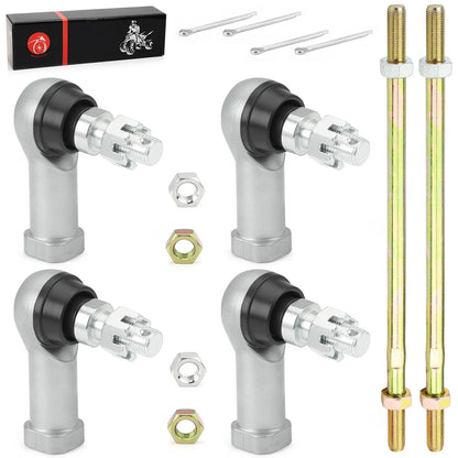 2 x Tie Rod Ends Kit w/ Nut Pin for Honda Foreman 450 TRX450 (1998–2004)