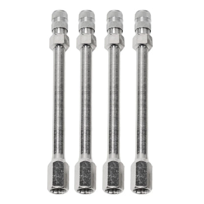 4pcs Tyre Wheel Valve Extension Extender Cap Metal Stem for Auto Car Truck