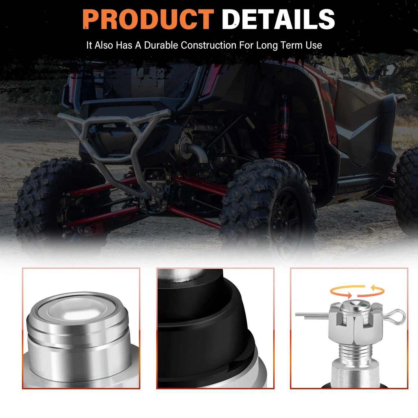 2 x Front Upper Ball Joints for Honda Talon 1000R 1000X (2019–2024)