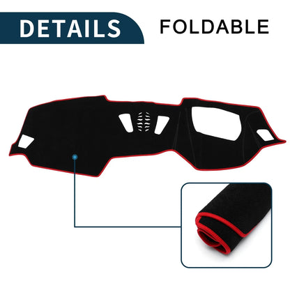 Dashboard Dash Cover Mat for BMW 4 Series 2021 Sun Pad Black Red