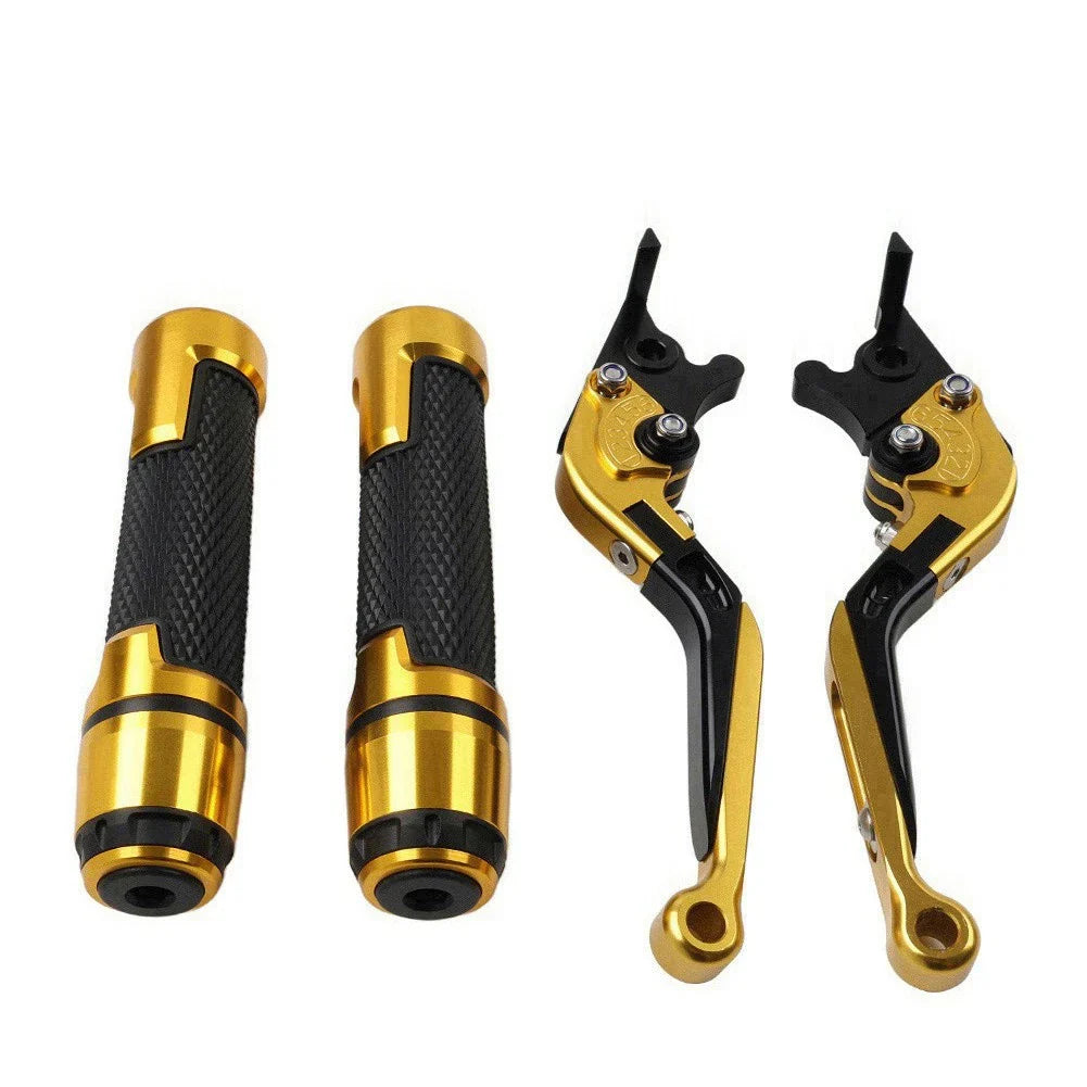 Folding Extendable Brake Clutch Lever Handlebar Grip Set for Yamaha FJR XJR 1300 (2001-2018)