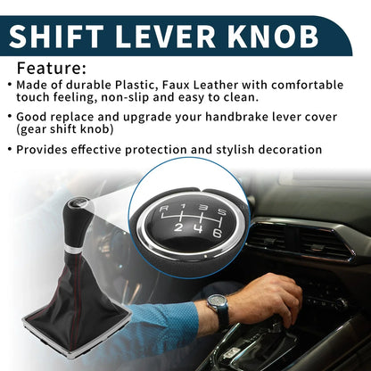 6 Speed Manual Gear Shifter Knob & Cover for Mercedes-Benz C-Class (2001-2007)