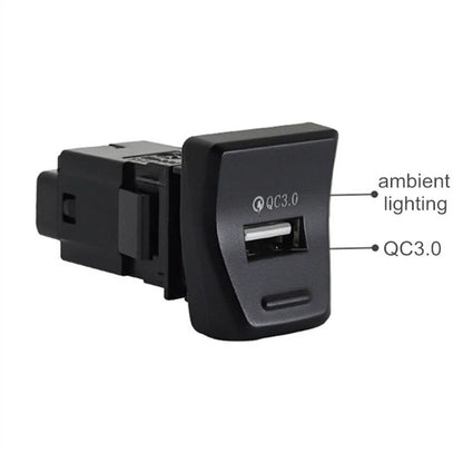 QC3.0 USB Charger Fast Charging Socket for Toyota RAV4 (2019-2023)
